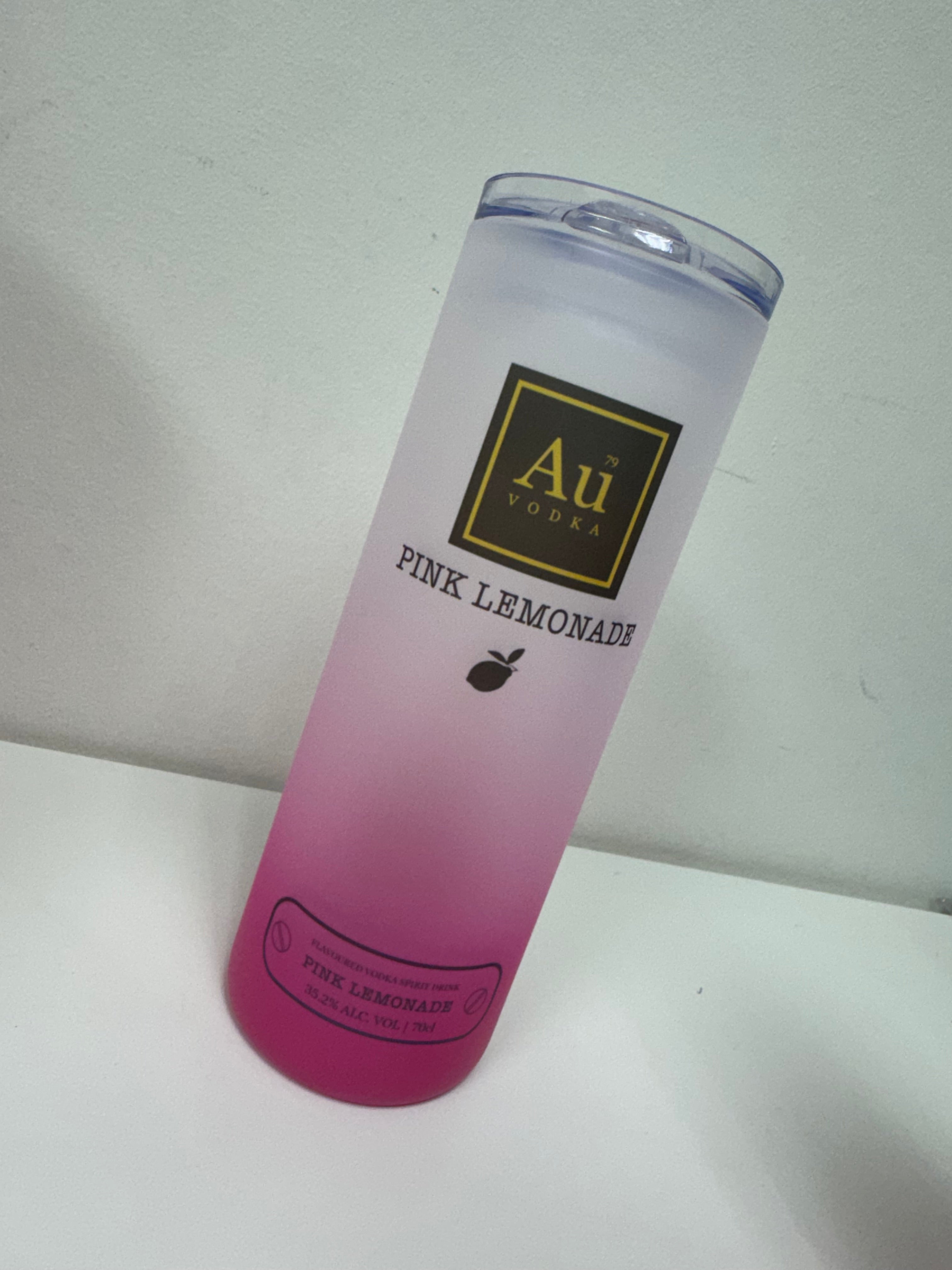 Au Pink Ombre Glass Tumbler