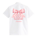 School Leavers Shirt - Pink Bow Design