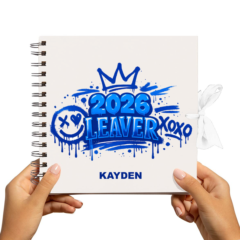 School Leaver Memory book Blue