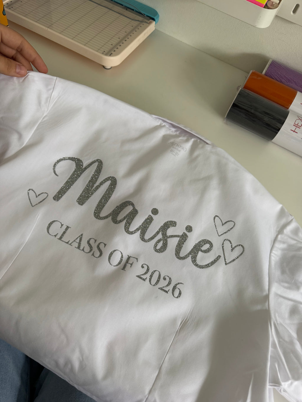 School Leavers Shirt - Glitter Design