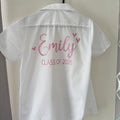 School Leavers Shirt - Pink Glitter Design