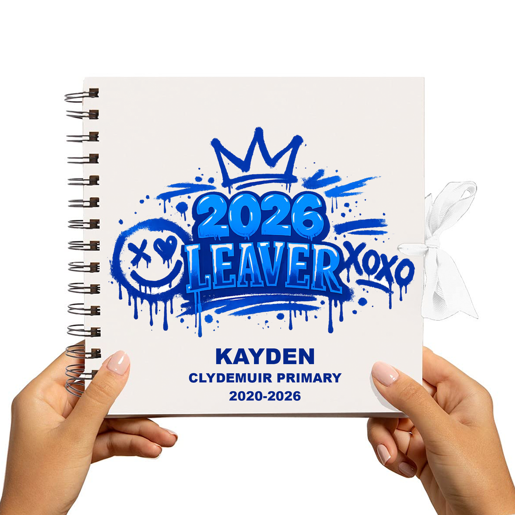 School Leaver Memory book Blue