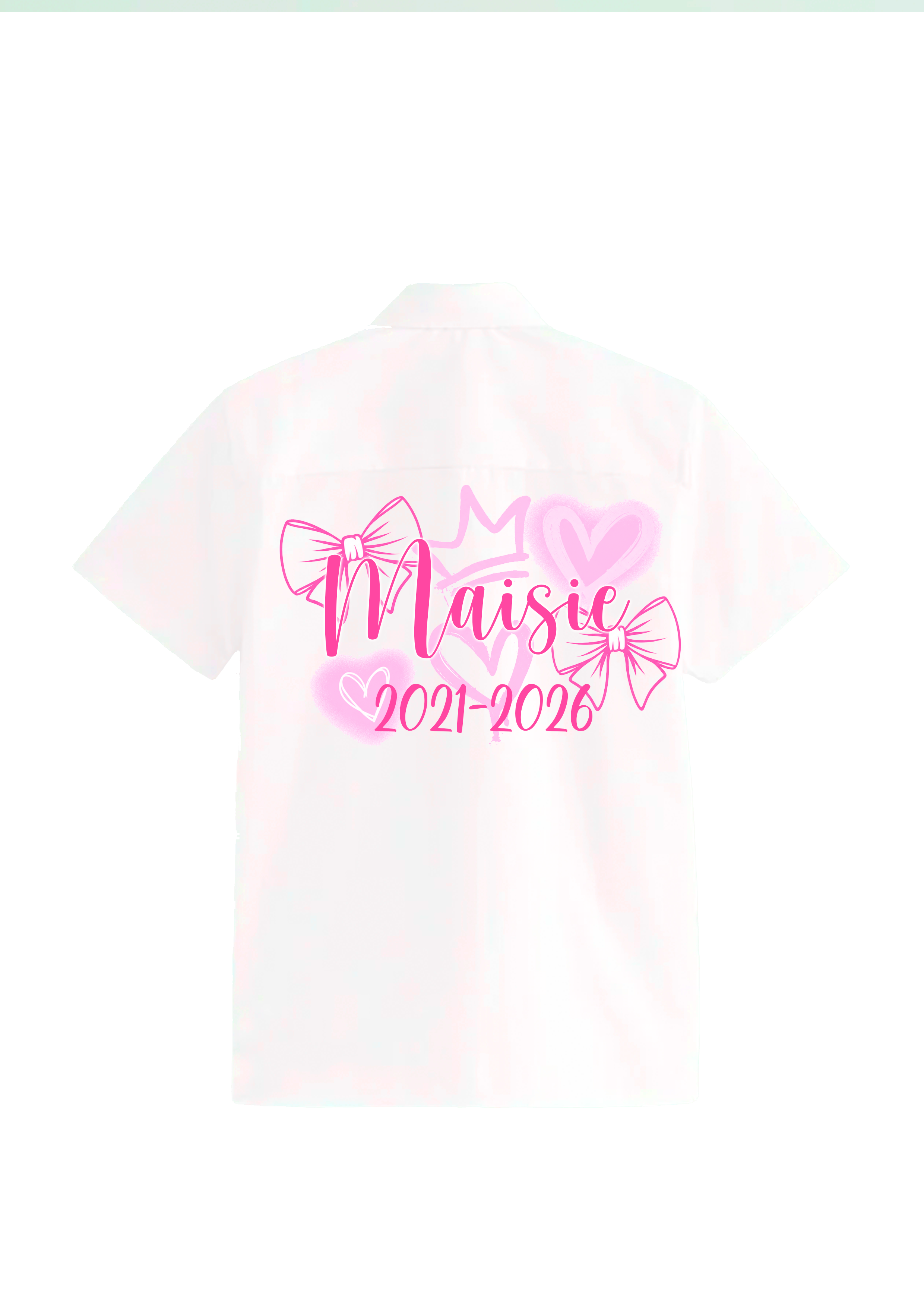 School Leavers Pink Crown Design Shirt