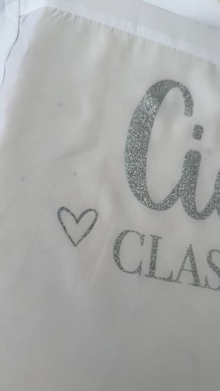 School Leavers Shirt - Glitter Design